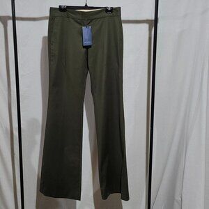 Piazza Sempione pants wide leg trousers green plus size 18 loose preppy new NWT